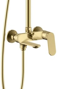 Rea Marco, sprchový set s vaňovou výlevkou, zlatá matná, REA-P8548