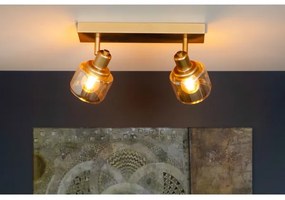 Lucide 77979/02/02 - Bodové svietidlo BJORN 2xE14/40W/230V zlatá