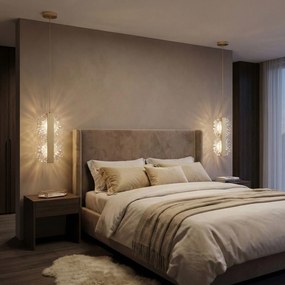 Toolight Toolight, LED závesné stropné, 6W, 500lm, G148-2CP, zlatá matná, OSW-04704