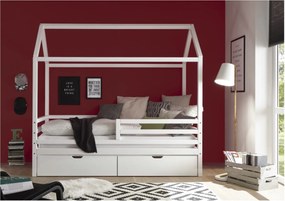 Sconto Posteľ KARLONIE 1 borovica biela, 90x200 cm