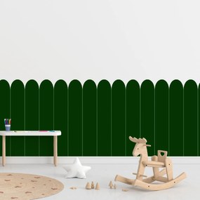 PIPPER. Textilná samolepiaca tapeta - Oblúk - Fľaškovo zelená farba Farba: Tmavá, Veľkosť: 100 cm