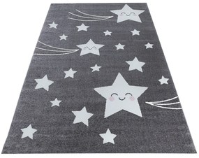 Ayyildiz Detský kusový koberec KIDS 0610, Sivá Rozmer koberca: 120 x 170 cm