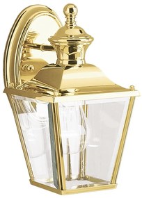 Kichler - Vonkajšie nástenné svietidlo BAY SHORE 1xE27/60W/230V IP44 zlatá