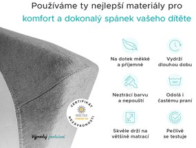 Froté plachta do detskej postieľky marhuľová 60x120 cm