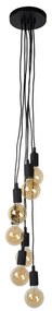 Lucide 08408/07/30 - Luster na lanku FIX MULTIPLE 7xE27/60W/230V