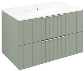 Sapho, CIRASA umývadlová skrinka 79,8x52x46cm, verde strip, CR801-4444S