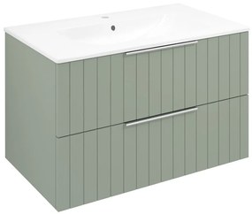 Sapho Sapho, CIRASA umývadlová skrinka 79,8x52x46cm, verde strip, CR801-4444S