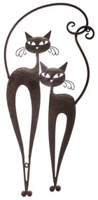 Hnedá dekorácia na stenu Dakls Cats II