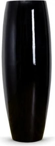 Kvetináč MAGNUM, sklolaminát, výška 100 cm, čierny lesk