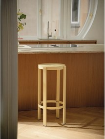 Čierna oceľová barová stolička (výška sedadla 75 cm) Doon – noo.ma