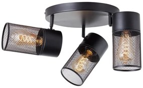 Brilliant - Bodové svietidlo KAMOLO 3xE27/40W/230V čierne