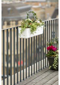 Plastia Samozavlažovací truhlík Berberis 60, biela + zelená, 60 cm