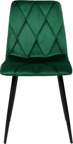 Zelená čalúnená stolička MADISON