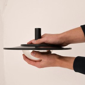 Zapichovacie napájadlo pre vtáky Globe, 116,5x26,5 cm, kov, čierna