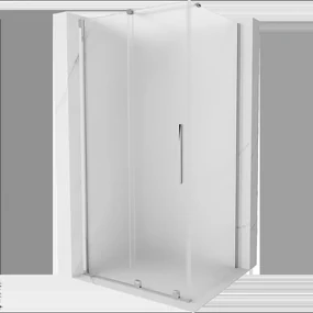 Mexen Velar posuvná sprchová kabína 140 x 90 cm, matné sklo, chróm - 871-140-090-31-01