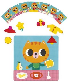 Janod Magnetická hra Denné aktivity a priraďovanie Mačka s predlohami