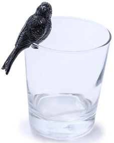 Dekorácia na kvetináč KOLIBRÍK čierna