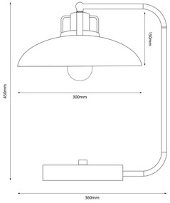 Brilagi - LED Stolná lampa FLAMENGO 1xE27/60W/230V béžová