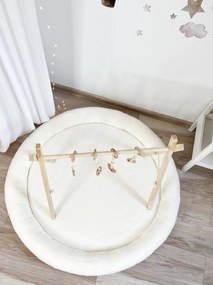 Detské plyšové hniezdo/ podložka na hranie ECRU