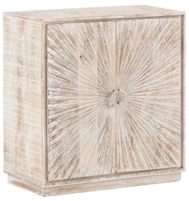 furniture-nabytek.cz - Masívna komoda Zambie z mangového dreva, lakovaná, biela