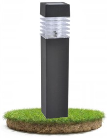 BERGE LED solárna záhradná lampa čierna - 40 cm