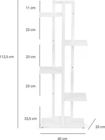 Stojan na kvety TOWER biely