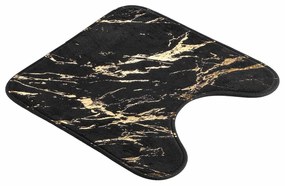 Čierna/v zlatej farbe kúpeľňová predložka 45x45 cm Aquamarbre – douceur d'intérieur