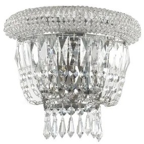 Ideal Lux - Krištáľové nástenné svietidlo DUBAI 2xE14/28W/230V lesklý chróm