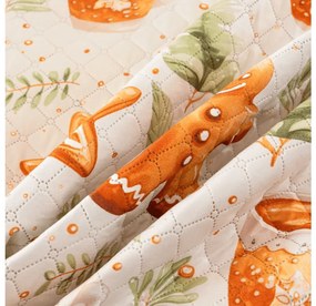 Prehoz na posteľ WINTER GINGERMAN, biely Rozmer: 170 x 210 cm