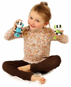 Teddies Robot ECHO opakujúci vety, 12 cm, kov, so zvukom a svetlom