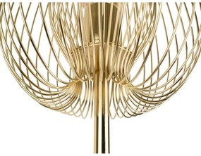 Stojacia lampa v zlatej farbe Leitmotiv Lucid, výška 150 cm