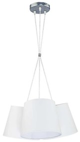 Duolla - Luster na lanku ROSSA 3xE27/40W/230V biela