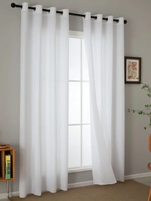 Závesy Zara biela – 140 × 180 cm (2 ks)