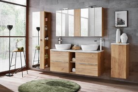 Comad Kúpeľňová skrinka závesná horná Capri Oak 20 dub zlatý craft