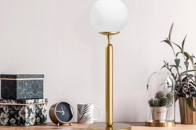 Dizajnová stolová lampa KING 52 cm, matná zlatá