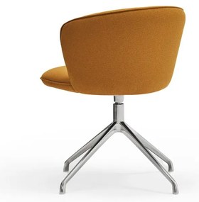 Čalúnené jedálenské kreslá v súprave 2 ks v horčicovej farbe Add – Teulat