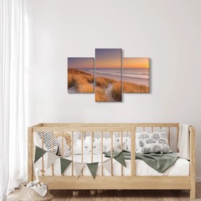 Obraz - Pláž pri západe slnka (90x60 cm)