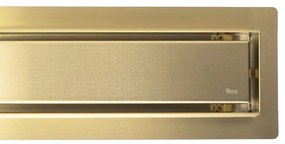 Rea Neox Pro, odtokový sprchový žľab 60cm, zlatá matná, REA-G2701