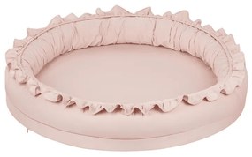 Mini hnízdo pro děti s volánem pudrově růžová
