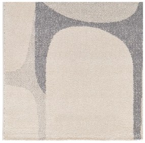 Koberec vo svetlosivej a krémovej farbe 133x190 cm Porto – Universal