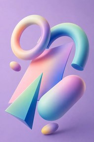 Objekty - Metalický obraz 70x50cm