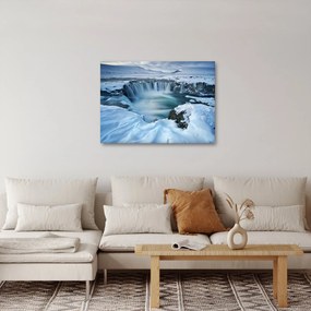 Obraz - Vodopád Bohov, Island (70x50 cm)