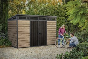 Záhradný domček Keter PENT Signature 11x7 Ashwood, s podlahou