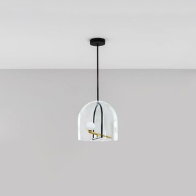 Artemide Yanzi 1103010A závesné svietidlo, Led 10W, kartáčovaná mosadz sklo