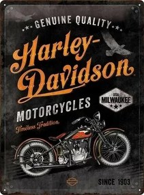 Plechová ceduľa Harley-Davidson - Timeless Tradition, (30 x 40 cm)