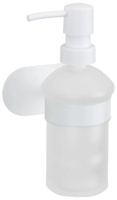 Biely samodržiaci sklenený dávkovač mydla 200 ml Orea – Wenko