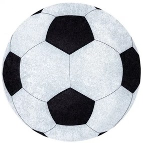 Detský kusový koberec Junior 51553.802 Football, 100x100 (priemer) kruh, viacfarebná, detská izba, Dywany Łuszczów