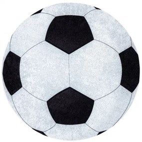 Dywany Łuszczów Detský kusový koberec Junior 51553.802 Football - 100x100 (priemer) kruh cm