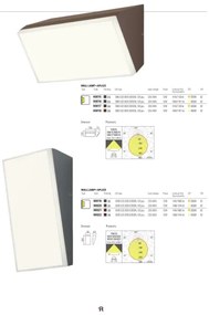Redo 90021 - LED Vonkajšie nástenné svietidlo TOKYO LED/12W/230V 3000K IP54 hnedá