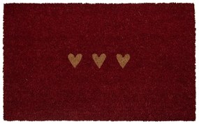 Kokosová rohožka so srdiečkami  - 75*45*1 cm